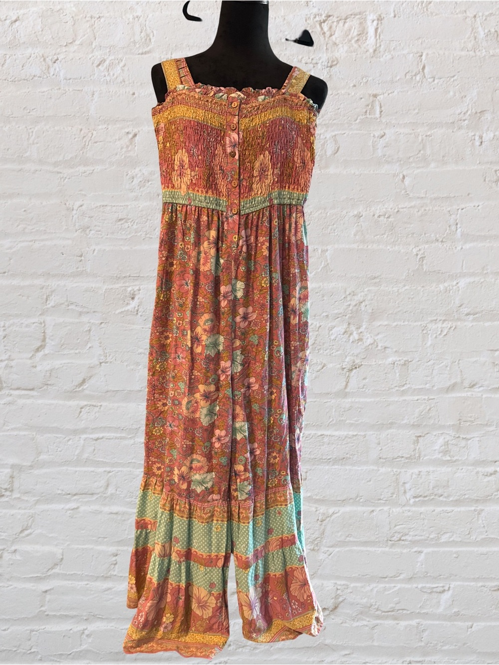 Umgee Bohemian Floral Jumper in Mauve & Mint